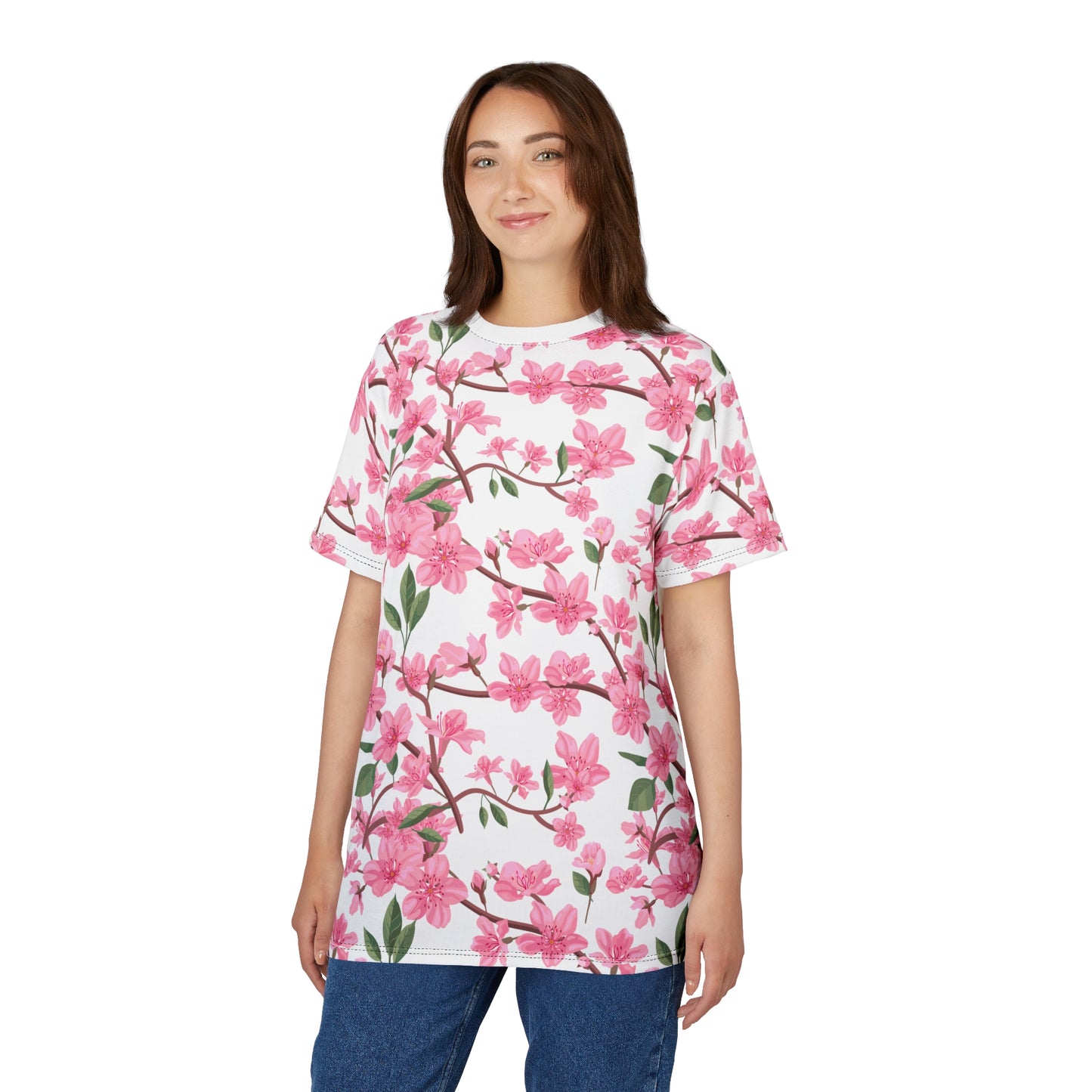 Cherry Blossom Unisex Tee - Floral Print Tee for Cherry Blossom Festival