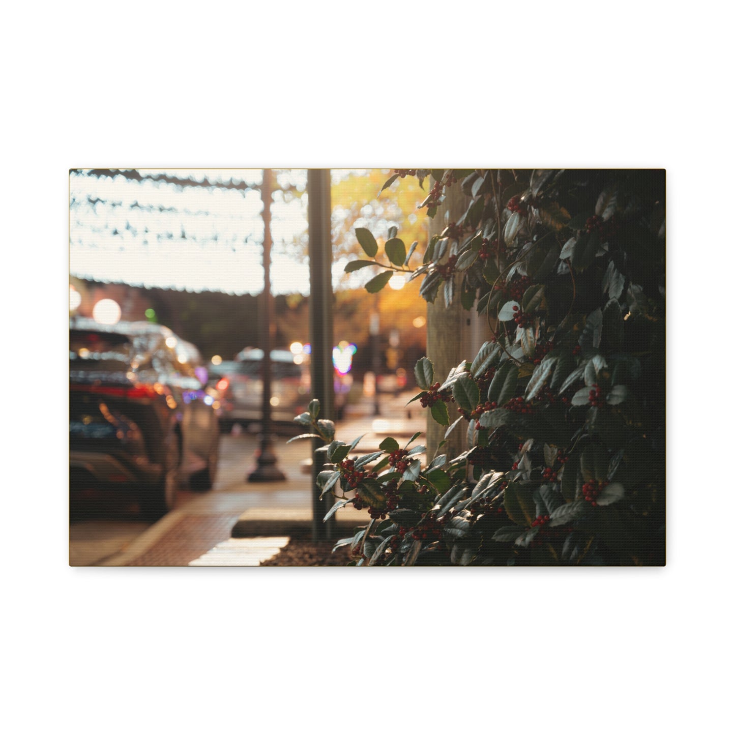 Mercer Village: Matte Stretched Canvas Print