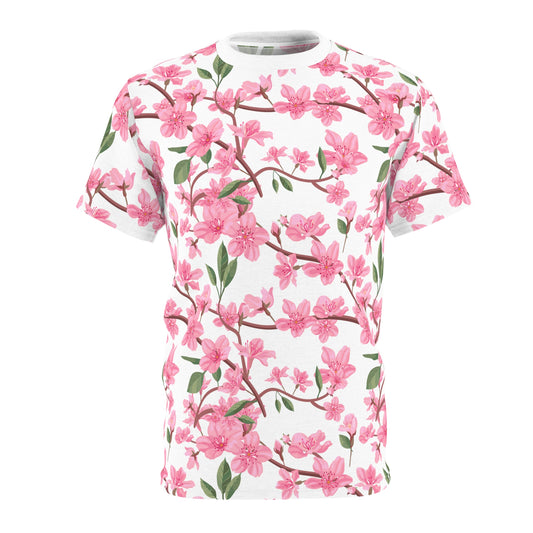 Cherry Blossom Unisex Tee - Floral Print Tee for Cherry Blossom Festival