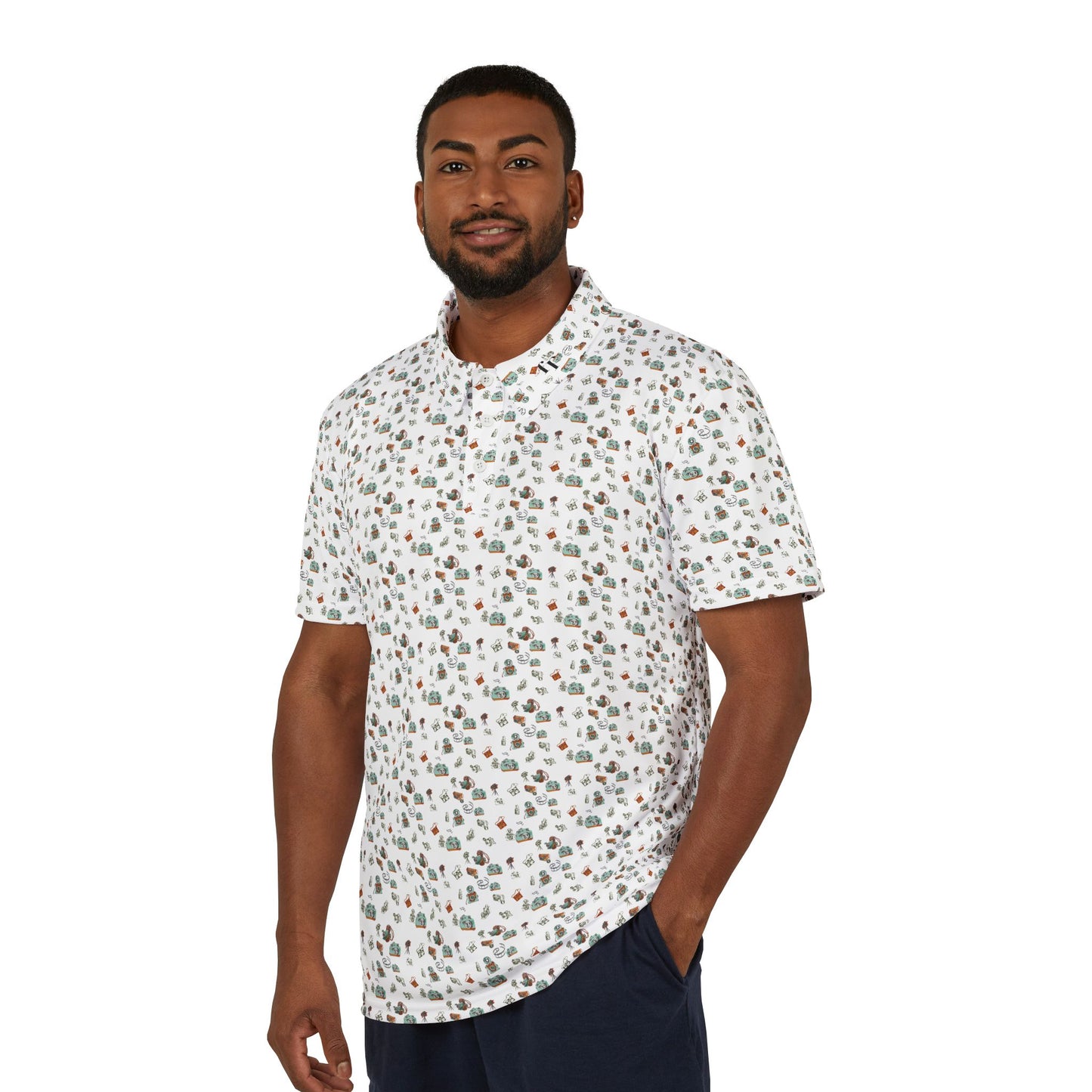 Vintage Camera Unisex Polo Shirt - Stylish All Over Print