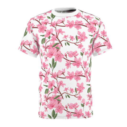 Cherry Blossom Unisex Tee - Floral Print Tee for Cherry Blossom Festival
