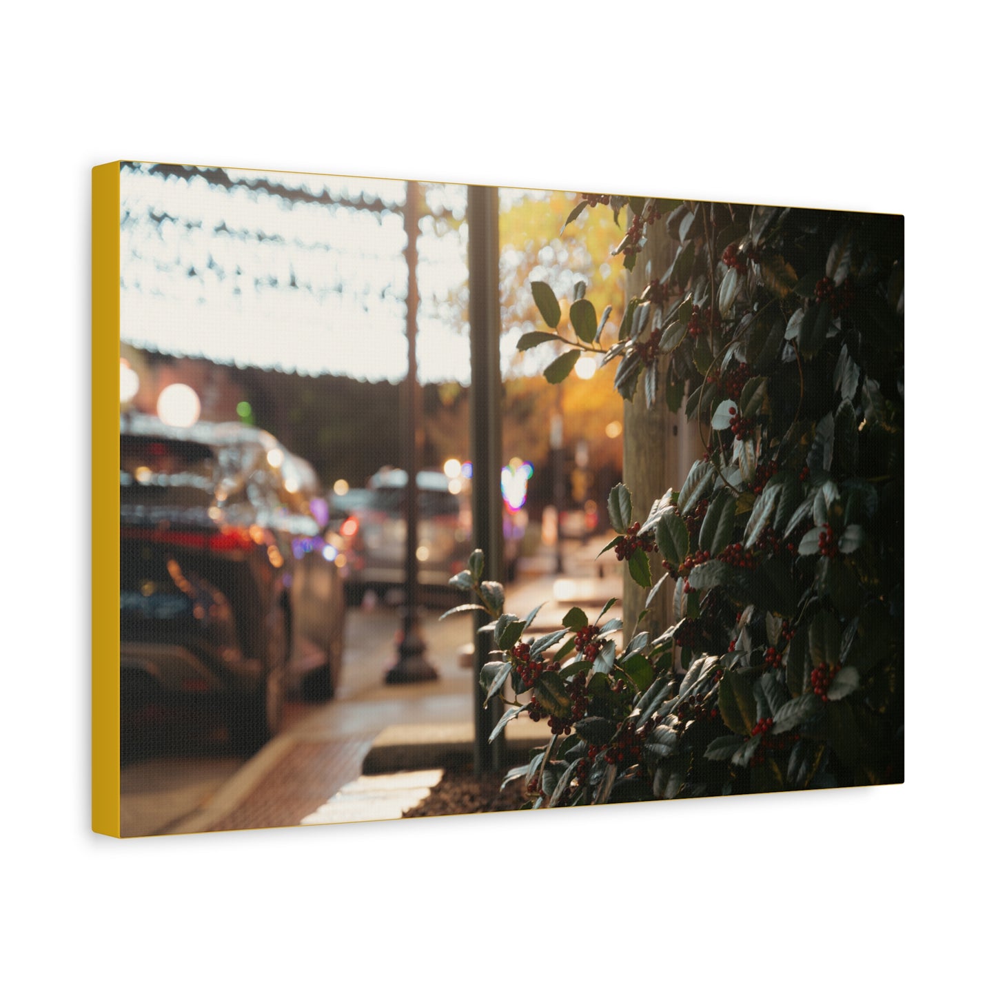 Mercer Village: Matte Stretched Canvas Print