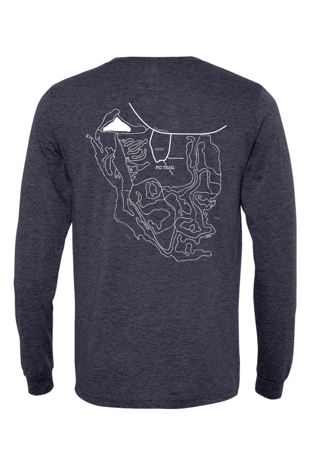 Pig Trail Map Unisex Longsleeve Tee