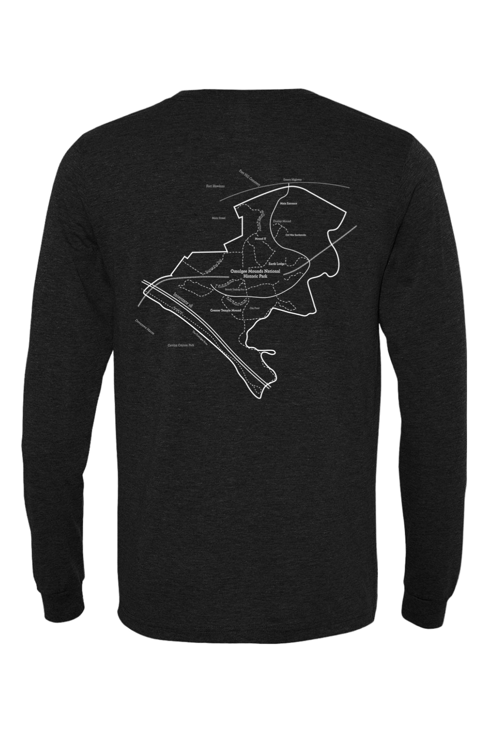 Ocmulgee Mounds National Historic Park Map - Unisex Tee