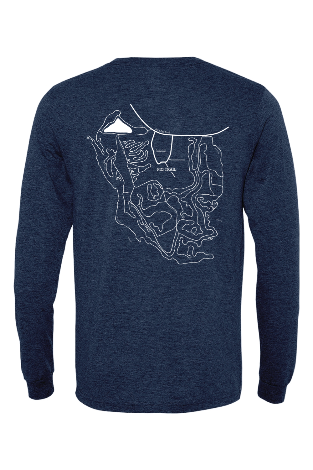 Pig Trail Map Unisex Longsleeve Tee