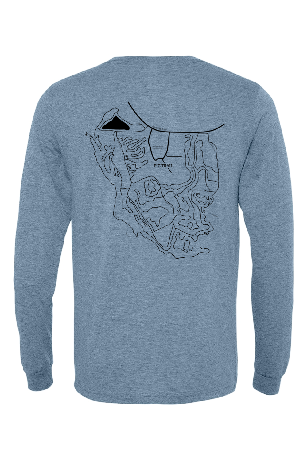 Pig Trail Map Unisex Longsleeve Tee