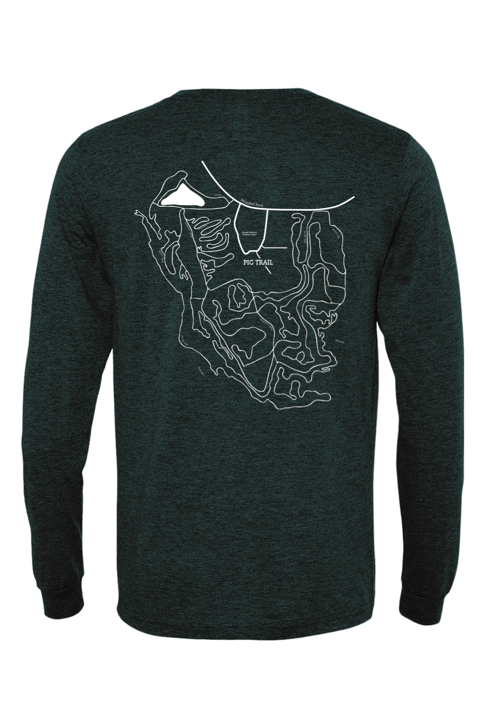 Pig Trail Map Unisex Longsleeve Tee