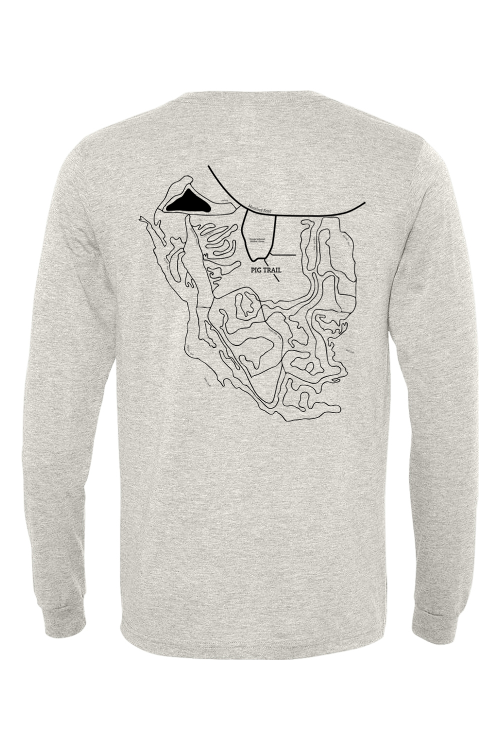Pig Trail Map Unisex Longsleeve Tee