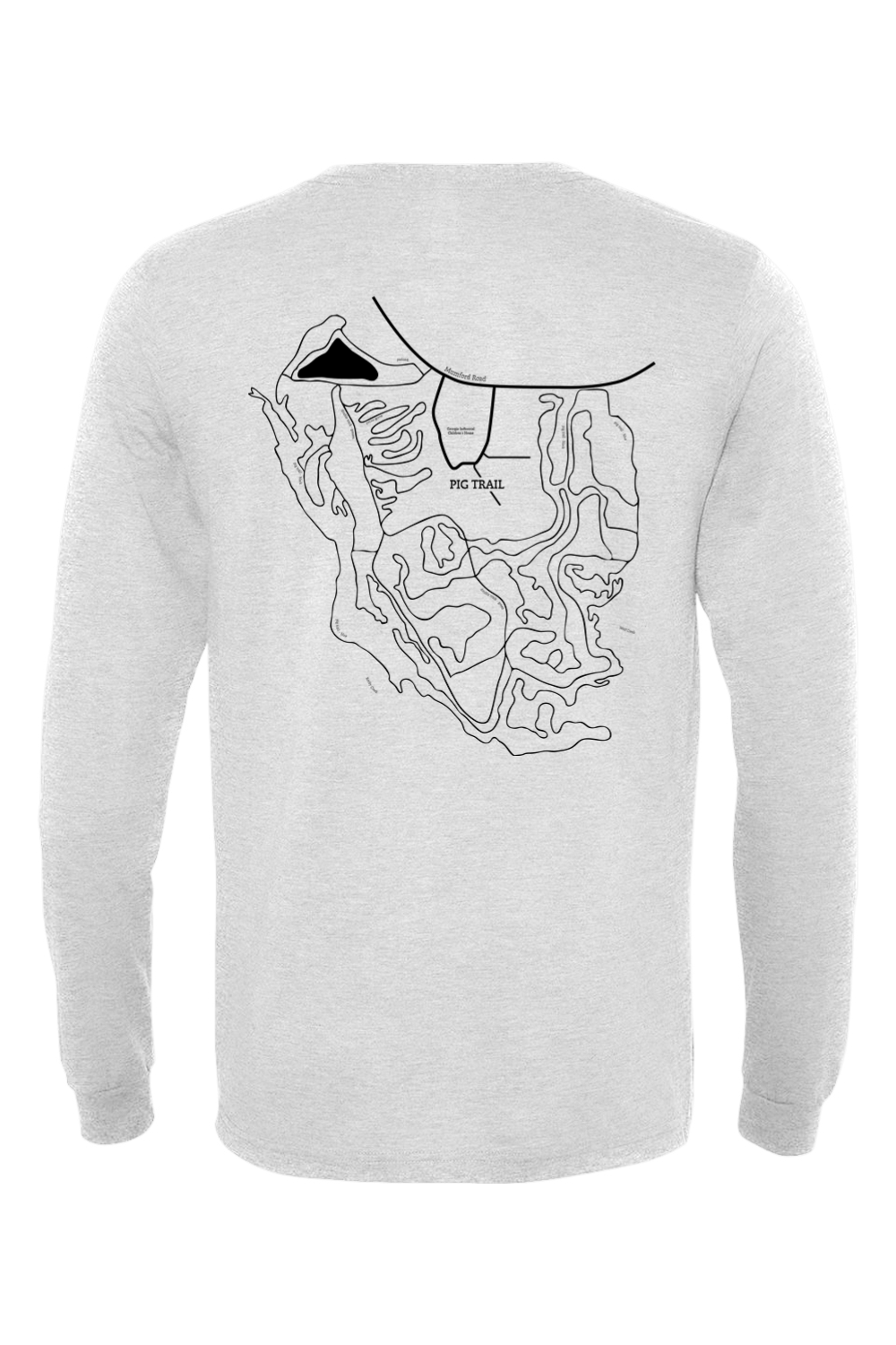 Pig Trail Map Unisex Longsleeve Tee
