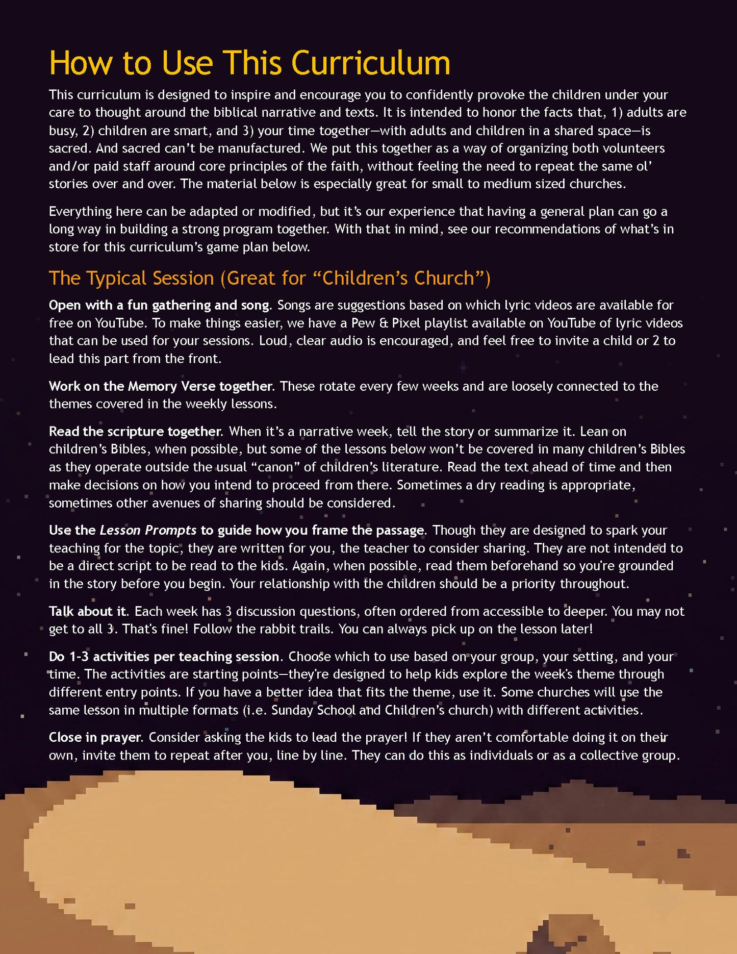 PARADOS Children's Curriculum: Year 1 (Printable PDF)